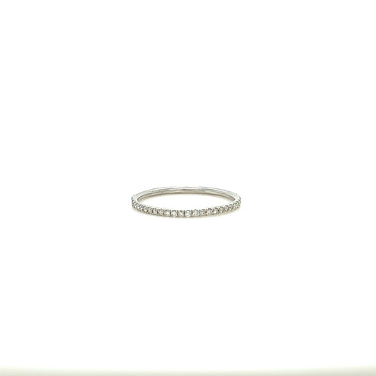 Beautiful Hand Set Diamond Eternity Band to Wear Alone or Stack with other Eternity Bands - Jewelheistla