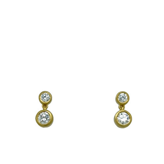 Handmade Diamond Drop Earrings - Jewelheistla
