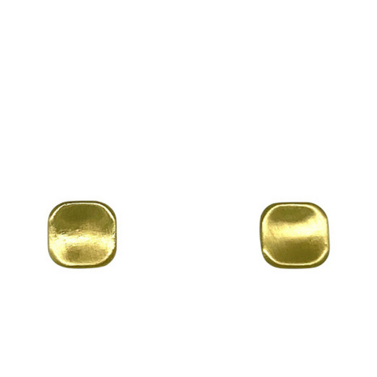 Handmade Square Gold Earrings - Jewelheistla